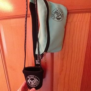 New! Pink fanny pack and coozie.